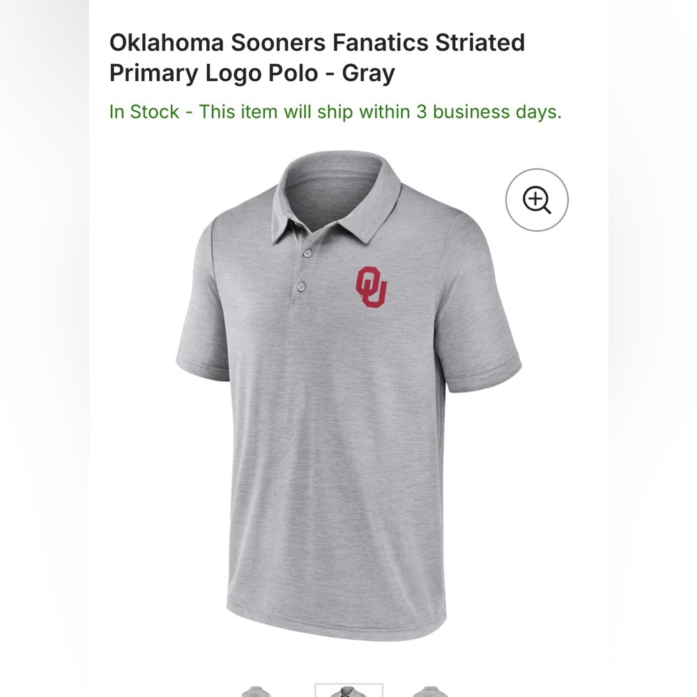 OU Sooners Men’s Polo